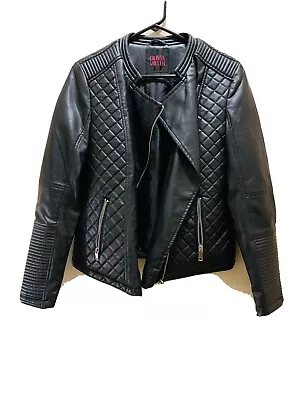 Olivia Miller Girl’s Juniors Teens Faux Leather Moto Biker Style Jacket- EUC!! • $49.95