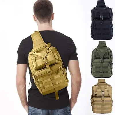 Military Tactical Assault PackSling Backpacks Army Molle Waterproof Rucksack Bag • $31.59