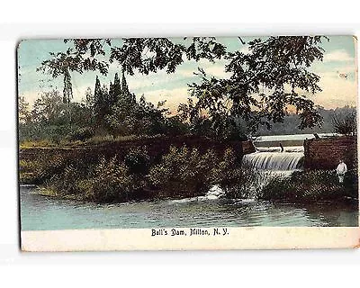 ST1593c: BALL'S DAM MILTON NY (Goehringer Pub. Phototype Postcard 1910 PM) C • $7.95