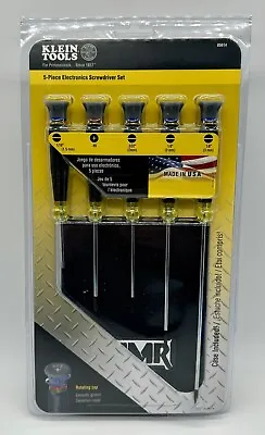 Klein Tools 85614 Screwdriver Set Electronics Slotted And Phillips 5-Piece • $49.99