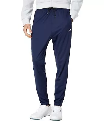 Reebok Mens Solid Workout Ready Athletic Track Pants Blue Large • $35.52