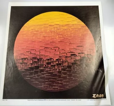 VINTAGE POSTER Zara Painting  Tropical Sun  1973 Iconic Abstract Artists  • $119.94