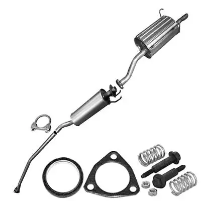 Resonator Pipe Exhaust Muffler Kit Fits: 2001-2005 Honda Civic 1.7L • $189.74