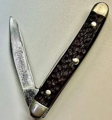 Vintage BOKER U.S.A. 2-Blade Jack Knife  --  Tree Brand #8248  -- Made 1945-1983 • $17