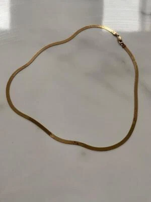 £189.99 • Buy Beautiful 9ct Gold Herringbone Necklace Chain 375
