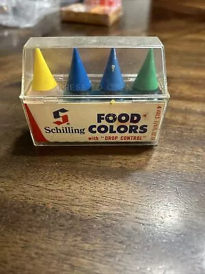 Vintage 1970s McCormick Food Coloring In Plastic Case • $9.95