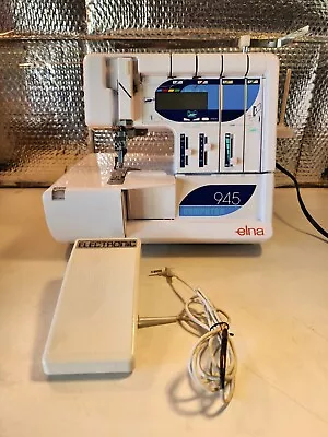 Elna 945 COMPUTER SERGER. WITH FOOT PEDAL WORKING  • $400