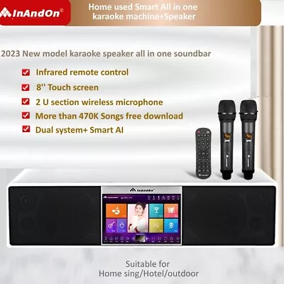 2023 NEW InAndon Soundbar KaraokeAll In OneMulti-Language SongMixer 500GB • $553.35