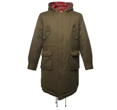 £49.99 • Buy Mens Merc London Classic Fishtail Mod Parka Jacket Tobias - Green  Large