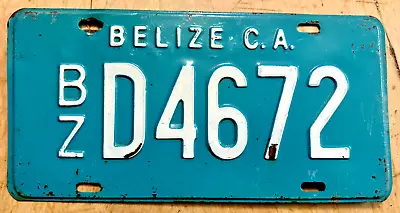 Belize Central America Auto License Plate   Bzd 4672   Bz • $39.99