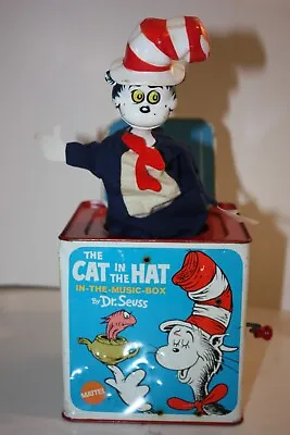 The Cat In The Hat: Vintage 1970 Jack-In-The-Box Dr. Seuss Mattel WORKING! • $47.94