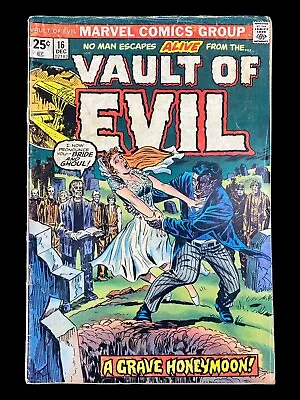 Marvel Comics Vault Of Evil Grave Honeymoon Vol. 1 #16 December 1974 • $19.99