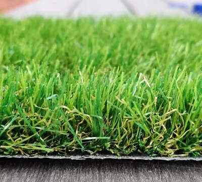 35mm Cobra - Budget - Artificial Grass Astro Cheap Lawn Fake Turf 2m 4m 5m Wide • £0.99