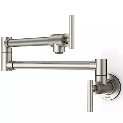 Wall Mount Solid Brass Pot Filler Faucet Swing Arm Folding Kitchen Faucets • $54.86