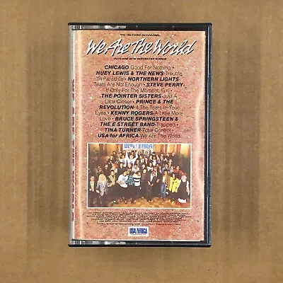 WE ARE THE WORLD Cassette Tape USA FOR AFRICA 1985 Rare VTG MICHAEL JACKSON • $14.99