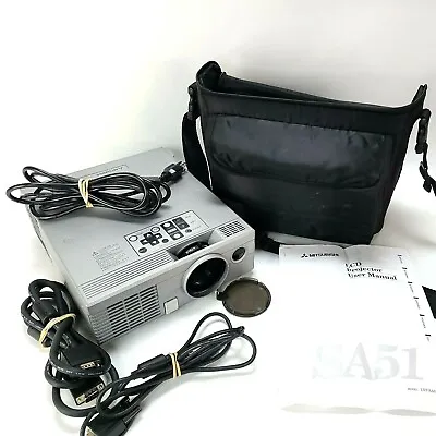 Mitsubishi LVP-SA51U LCD Projector W/ Hook Up Bundle Travel Bag & Booklet  • $79.99