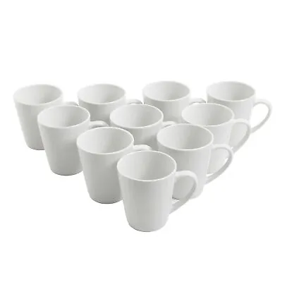 Everyday Round White 12oz Mug Set Of 10 • $15.28