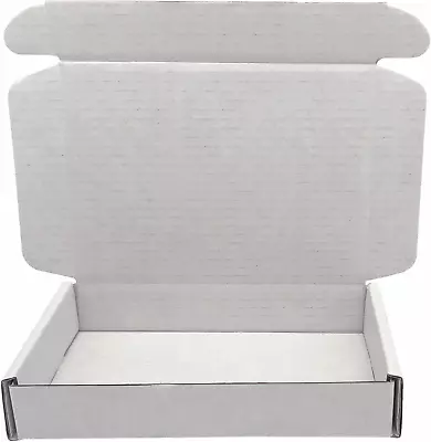 Small Shipping Boxes 7x5x1 Inch White Corrugated Cardboard Box Mailers Packag... • $22.13