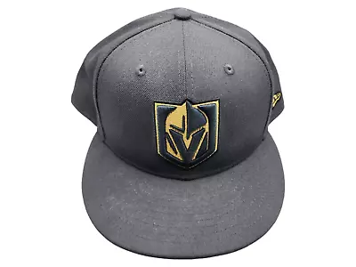 Vegas Golden Knights NHL Hockey New Era 59Fifty Fitted Grey Hat 7 7/8 • $24.99