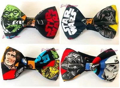 Star Wars Yoda Bow Tie Necktie Dickie Skywalker Chubaka Jedi Darth Vader Costume • £7.99
