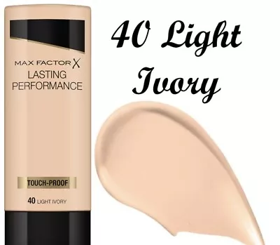 Max Factor Lasting Performance 35ml Make-Up Foundation LIGHT IVORY* • £8