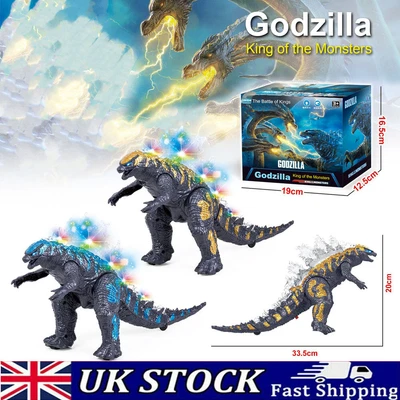 £12.99 • Buy LARGE DINOSAUR Godzilla King Of The Monsters Electric Action LED Walking Toy UK