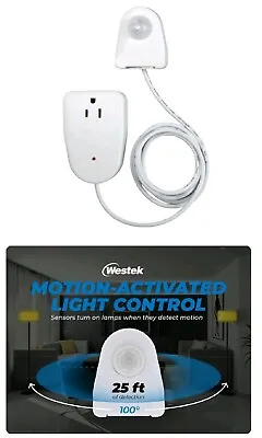 Westek Indoor Plug-In Corded Motion Activated Light Control MLC12BC-4 • $23.99