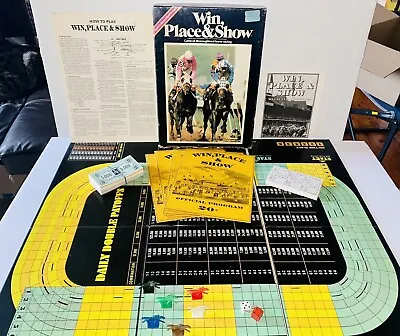 Vintage WIN PLACE & SHOW Horse Racing Bookcase Game Avalon Hill 1977 • $50