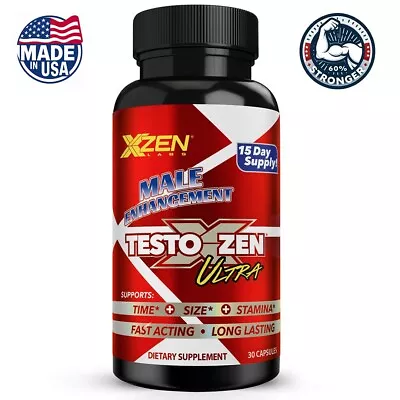 Boost Male Enhancement Sex Pills For Men Testo Booster Sexpills Ultra 15 Day • $22.95