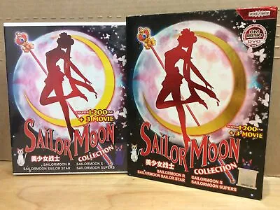 $44.95 • Buy Sailor Moon Collection 10 DVD 3 Movies Stars R S Super S Set LIKE NEW