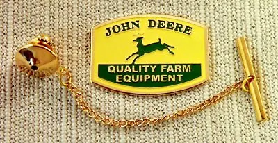 John Deere Tie Tack Pin And Chain Clasp Or Lapel Pin • $17.99