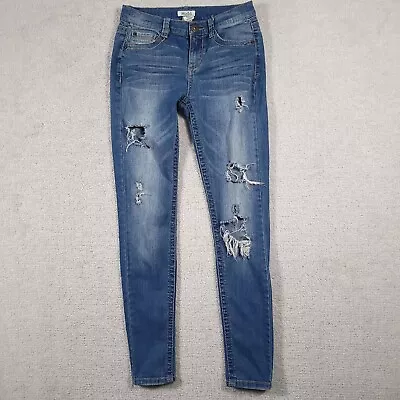 Mudd Skinny Jeans Women's Juniors Size 5 Distressed Stretch Low Rise Denim • $14.97