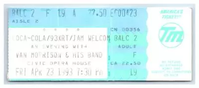 Van Morrison Concert Ticket Stub April 23 1993 Chicago Illinois • $24.99