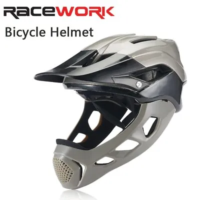 RACEWORK MTB Bicycle Cycling Helmet Safety Full Face Mountain Road Bike Helmet • $48.99