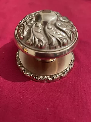 Valli & Colombo Solid  Brass Ornate Centre Door Knob 66mm • £34.95