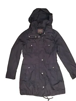 Cole Haan Black Women’s Small Multi-Pocket Hooded Jacket • £23.94