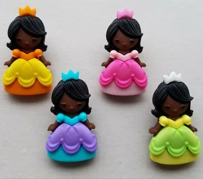 Dress It Up Craft Buttons PRINCESS PARTY Cute Fairy Tale Girl Ball Gown Sewing • £3.25