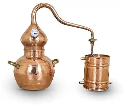 Premium Copper Moonshine Alembic Still 10 L W/ Thermometer/ Aprox 2.5 Gallon  • $409