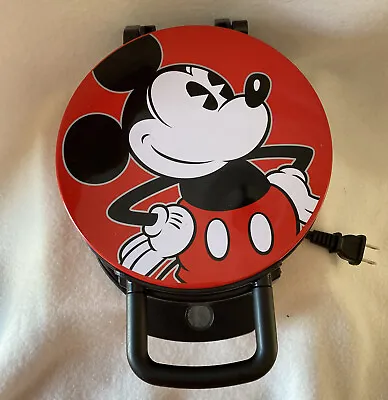 Disney Mickey Mouse Waffle Maker Non Stick Electric Cooker Breakfast Mod# DCM-12 • $16.03