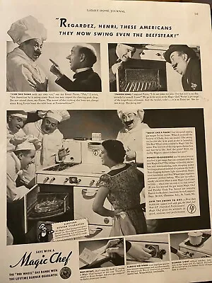 Magic Chef Gas Range Ovens Full Page Vintage Large Format Print Ad • $1.99