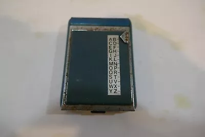 Vintage Metal Pocket Address Book Flip Top Rolodex Sliding Alphabet • $9.95