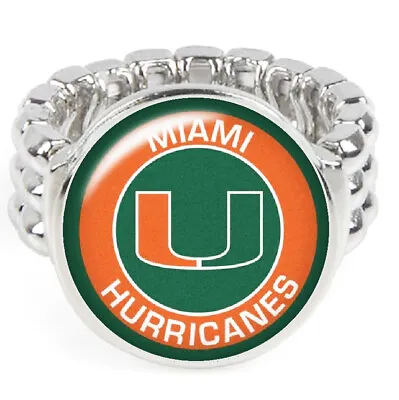 University Of Miami Hurricanes Gift Mens Womens State College Ring Fits All D2 • $19.96