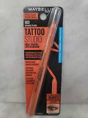 Maybelline Tattoo Studio Limited Edition Waterproof Liner 803 Orange Flash • $7.75