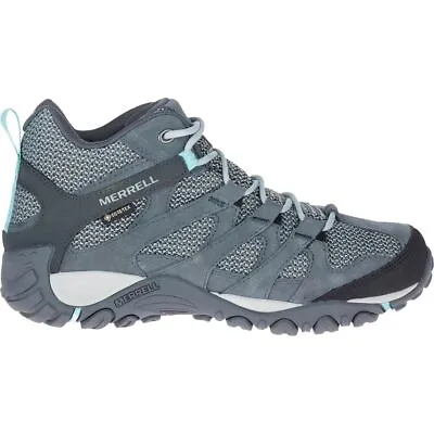 Merrell Womens Alverstone Mid GORE-TEX Walking Boots Outdoor Hiking - Grey • £77.90