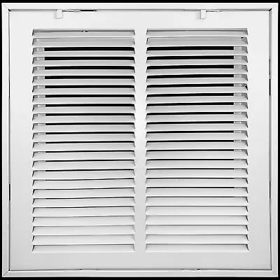 Steel Return Air Filter Grille Fixed Hinged HVAC Duct Cover Grill White • $37.99