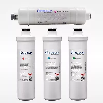 $112.50 • Buy Shield 5 Stages Quick Change RO Water Filter System Replacement Cartridges