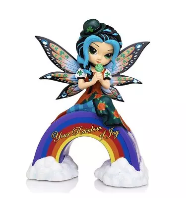 £54.73 • Buy Jasmine Becket-Griffith JBG YOUR RAINBOW OF JOY Lucky Irish Fairy Figurine NEW