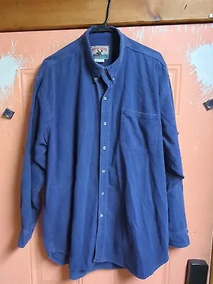 $17.99 • Buy Moose Creek Shirt Mens XXL 2XL Blue Chamois Soft Cotton Vintage 