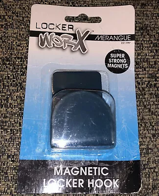 Locker Worx Merangue Super Strong Magnet Hook Dark Blue For Jacket Or Coat NIP • £8.20
