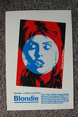 Blondie  Concert Poster 1978 Amsterdam Paradiso-- • $5